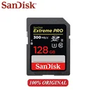 SanDisk Extreme PRO SD-карта, 300 дюйма, 128 ГБ, 64 ГБ, 32 ГБ