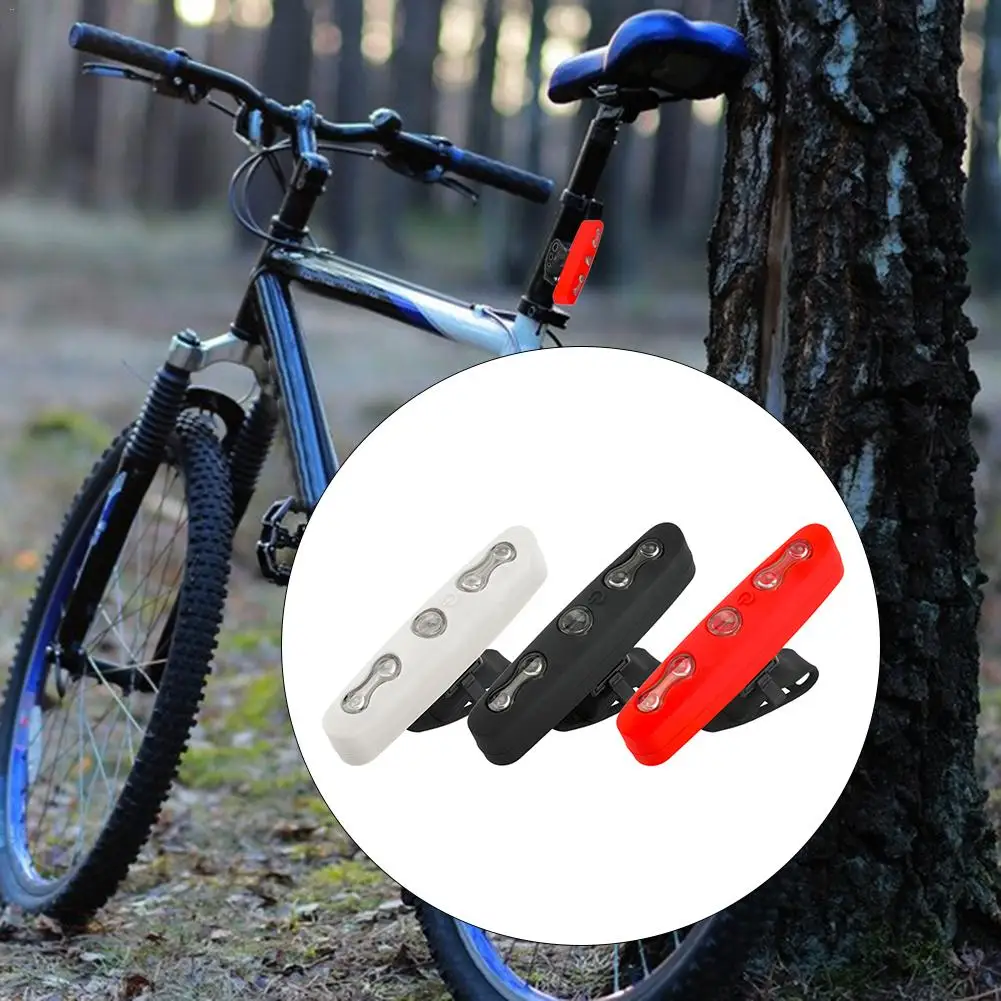 Велосипедный задний фонарь MTB горный велосипед свет силиконовая лампа 5LED Задний