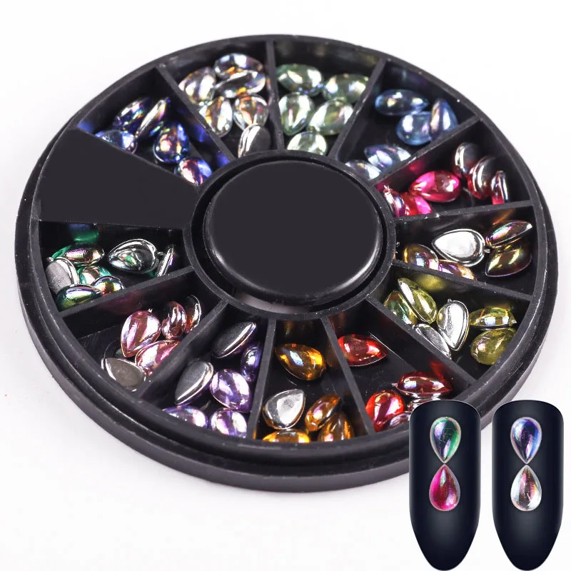 Новый Многоцветный жемчужный диск с плоским дном 12 цветов для самостоятельного