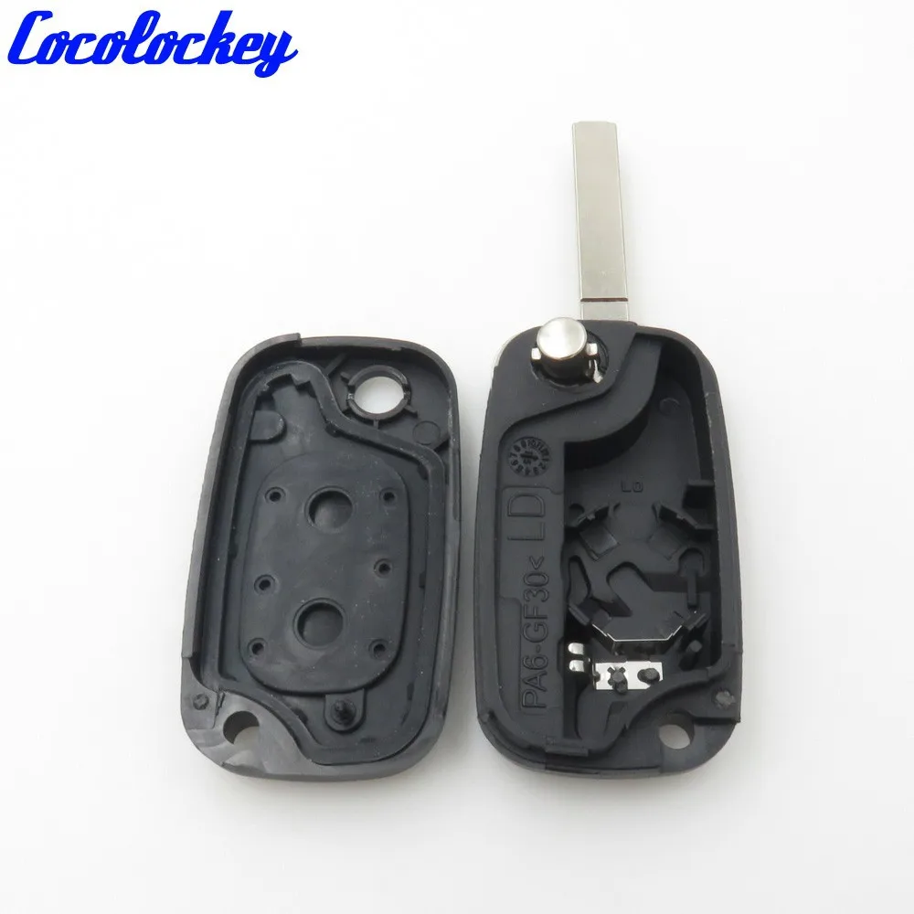 Cocolockey откидная оболочка ключа дистанционного управления подходит для RENAULT Clio Megane