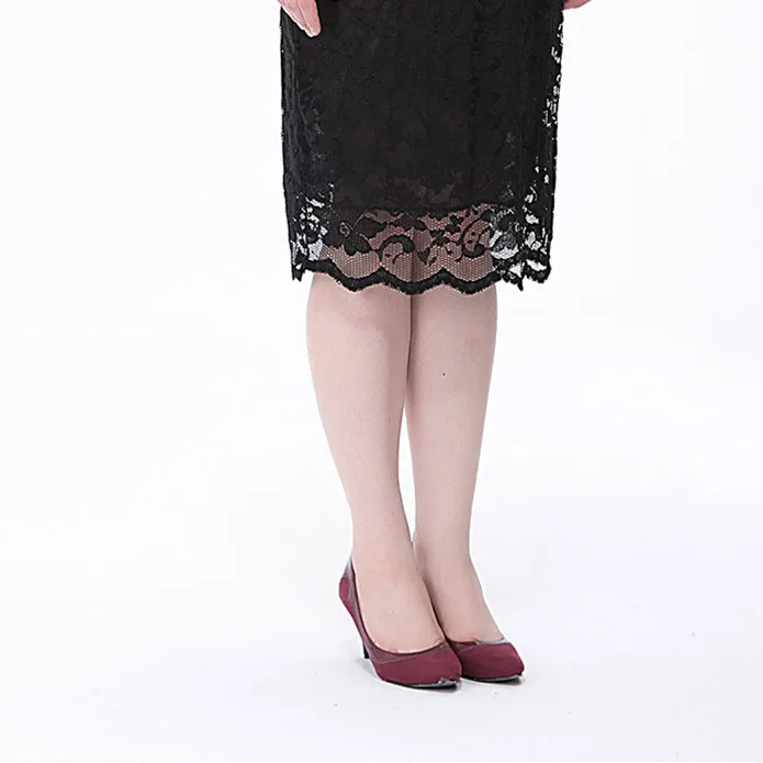 

BomHCS PLUS SIZE XL-6XL Women Summer Spring Oversize Lace Sexy V-neck Hollow Dress 17F-316LYQ19