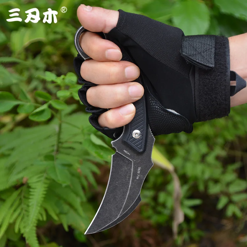 Sanrenmu S635 нож с фиксированным лезвием 14C28N лезвие для кемпинга выживания