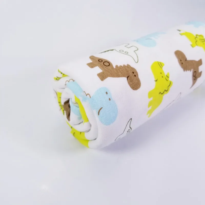 Чесаная 100% хлопковая трикотажная ткань с принтом из мультфильма для DIY одежда