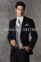custom design groom tuxedos groomsmen 2 buttons men wedding suitsjacketpantstiewaistcoat wedding men clothes