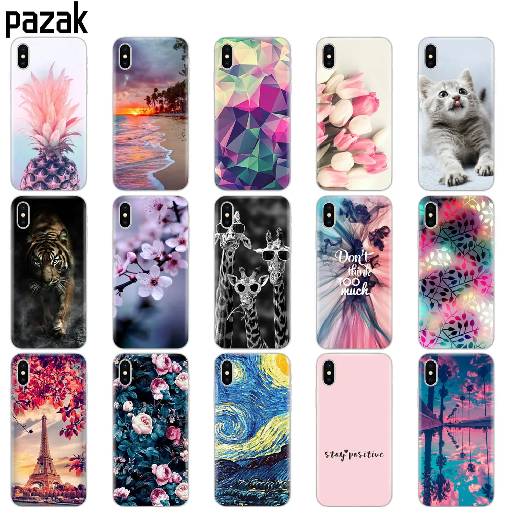 Чехол для iphone X XS XR чехол coque силиконовый мягкий из ТПУ задняя крышка xs max copa etui
