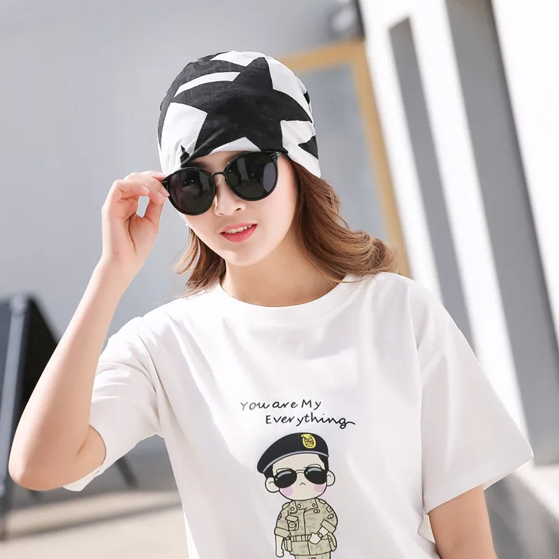 Новинка 2018 повседневные женские шапки с рисунком звезды принтом геометрическим