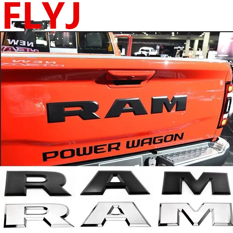 Один комплект Автомобильный задний ворот 3D RAM с буквенным логотипом эмблема