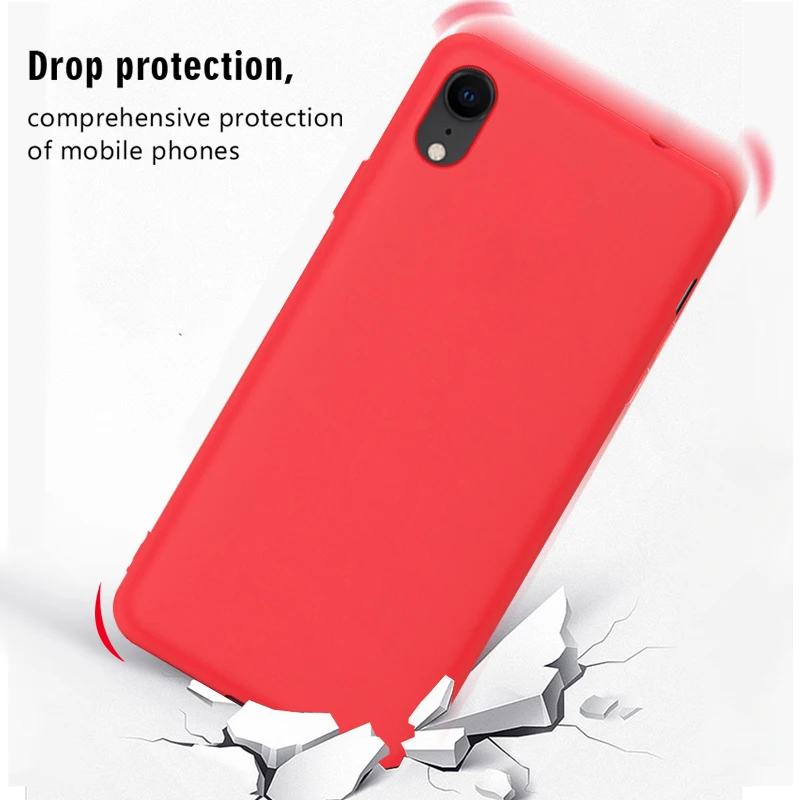 Новые однотонные силиконовые чехлы для пар Apple iPhone XR X XS Max 6 6S 7 8 Plus 10 мягкий чехол