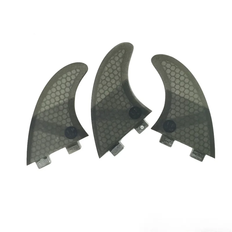 Черный Quilhas плавник для серфинга fcs g5 fcs ailerons доска для серфинга tabla de surf barbatanas сотовая стекловолокно fcs плавники - Цвет: Черный