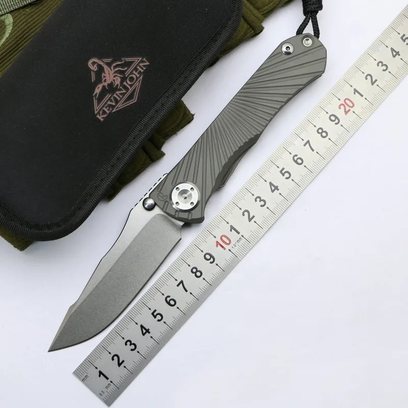 Складной нож kevin john CR Umnumzaan лезвие m390 титановая ручка карманный кухонный для