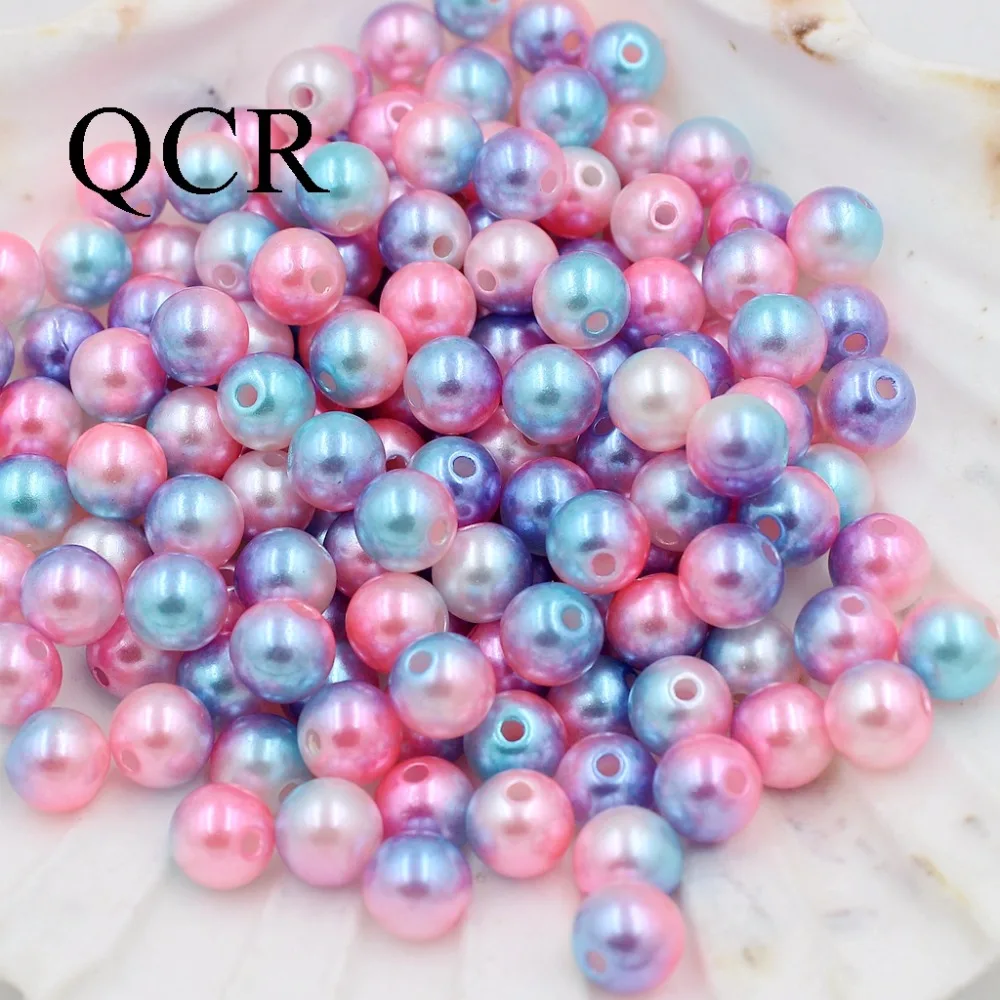 Бусины радужные под жемчуг 4/6/8/10 мм 50 500 шт./лот|Бусины| |