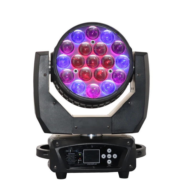 stage light equipment 19X15 zoom led movable head wash high brightness dj show lighting for club bar wedding concert | Лампы и