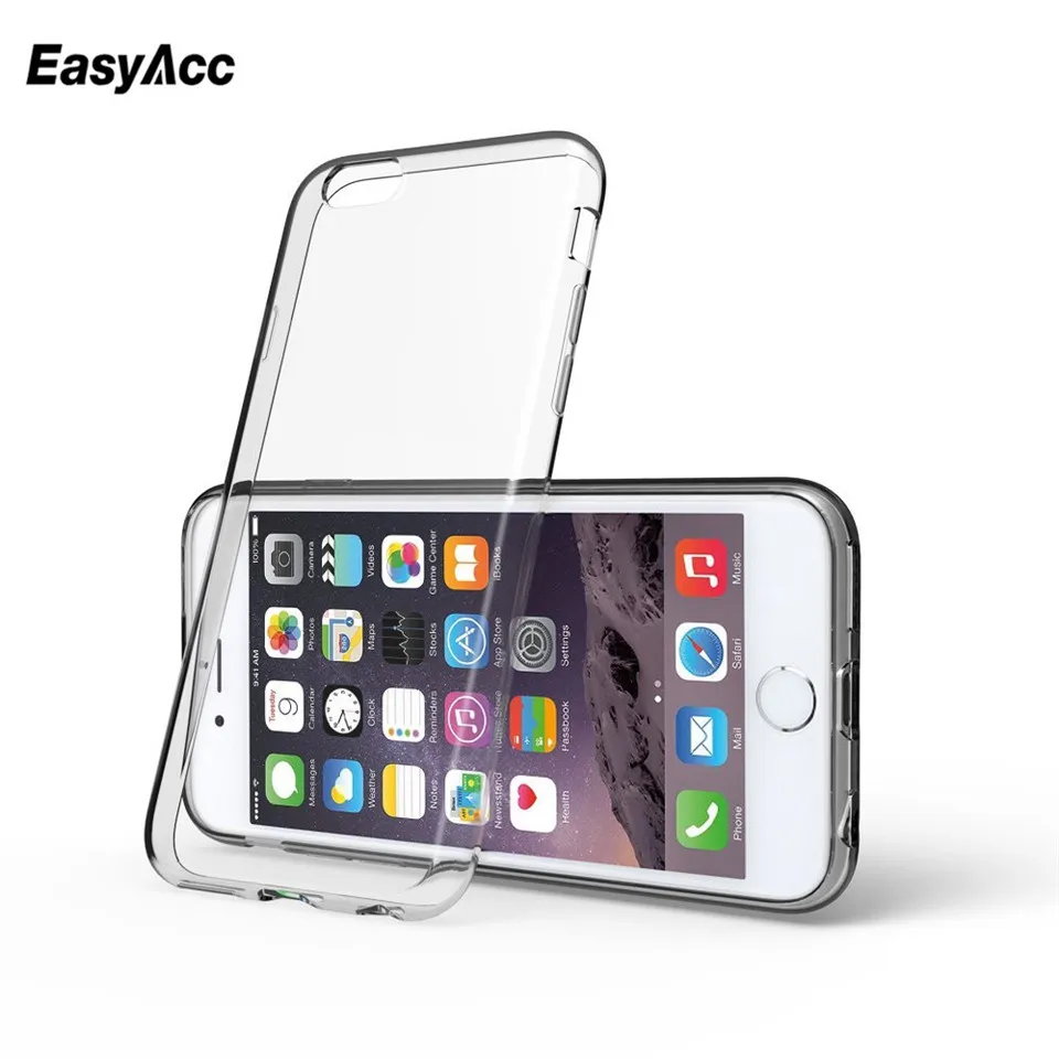 Прозрачный тонкий Противоскользящий чехол EasyAcc для iPhone SE 5S 5 прозрачный из