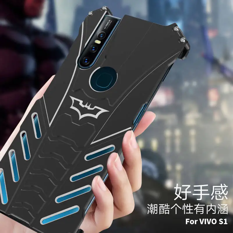 R JUST ЧЕХОЛ ДЛЯ VIVO S1 S1pro BATMAN Luxury Doom Heavy Duty Armor металлические алюминиевые чехлы для телефонов Huawei Mate