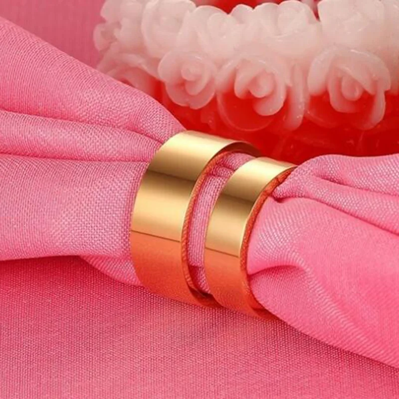 2019 new Simple titanium steel plating gold couple ring jewelry for men and bague femme anillos mujer CR-005G | Украшения и