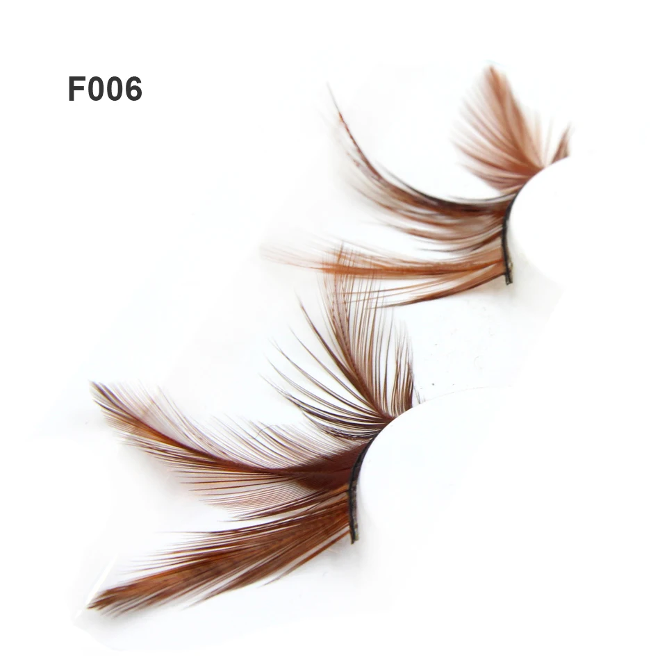 1 пара художественных латинский сценический перьев накладные ресницы Красочные