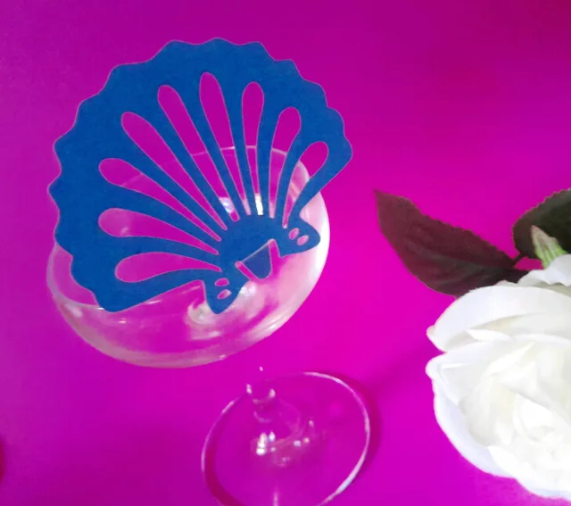 Бесплатная доставка 100 шт. морской Свадебный маркер бокал для вина имя место