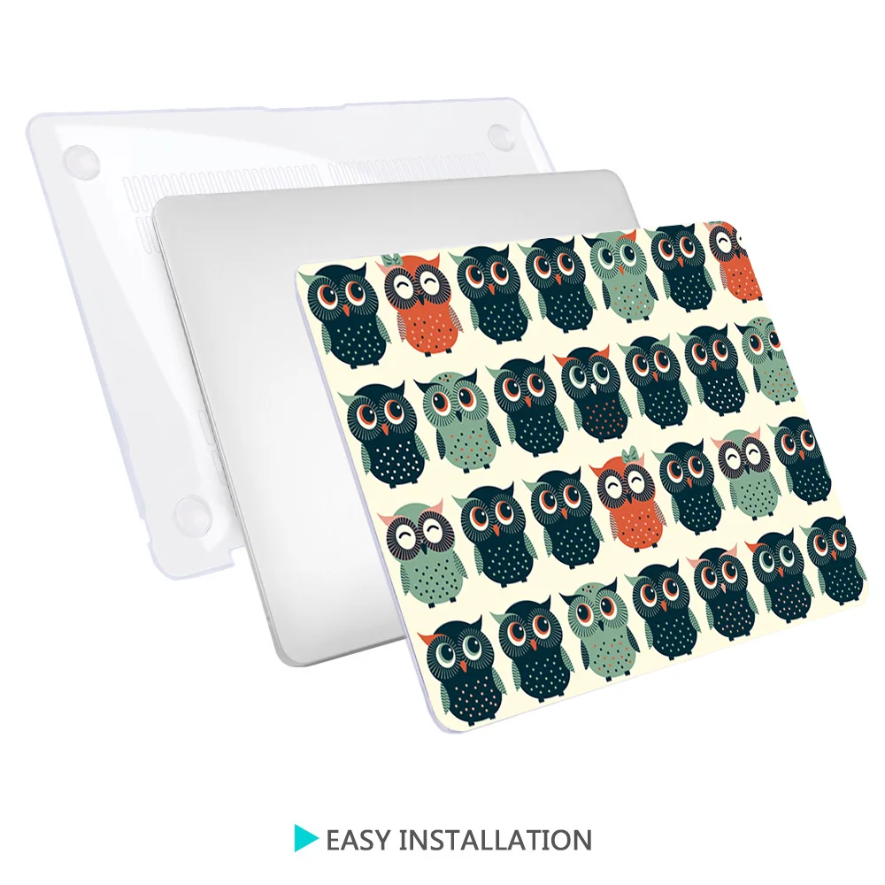Чехол для MacBook Air Pro 13 15 16 дюймов A2141 A2159 2020 дюймов|owl laptop case|laptop casecase for apple macbook |