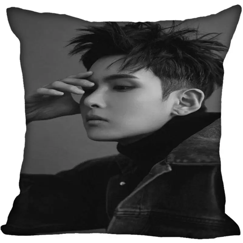 Квадратные шелковые наволочки Kpop с принтом ryeowok Super Junior 40x40 см 35x35 односторонняя