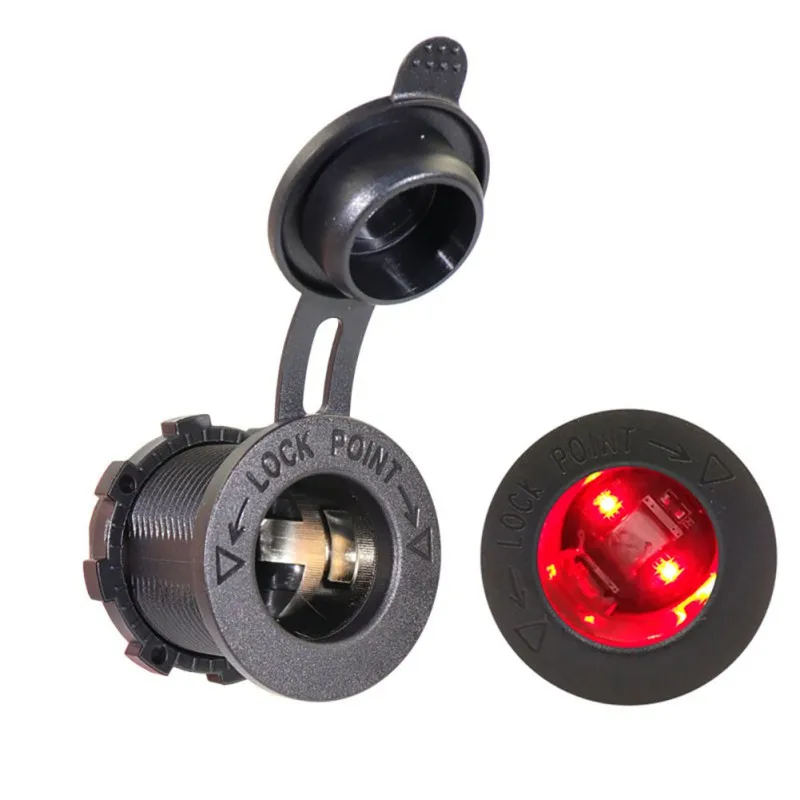 Автомобильные аксессуары 12V для мотоцикла, автомобиля, лодки, трактора: Влагозащищенная розетка для прикуривания