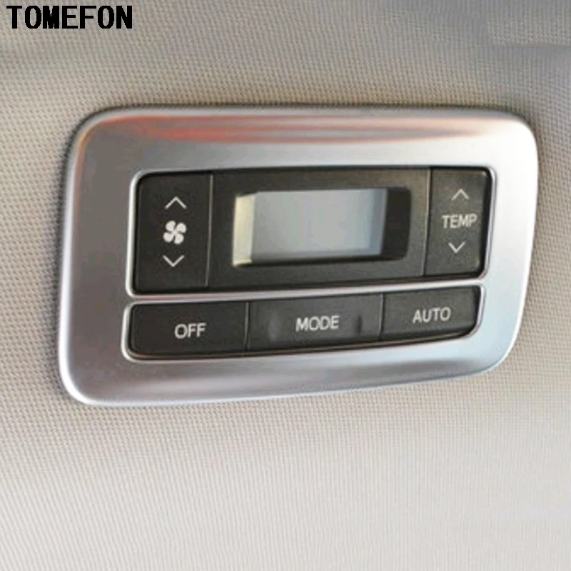 

ABS Chrome Matte For Toyota Sienna (XL30) 2011-2017 Rear Air Condition Adjustment Temperature Monitor Switch Button Cover Trim