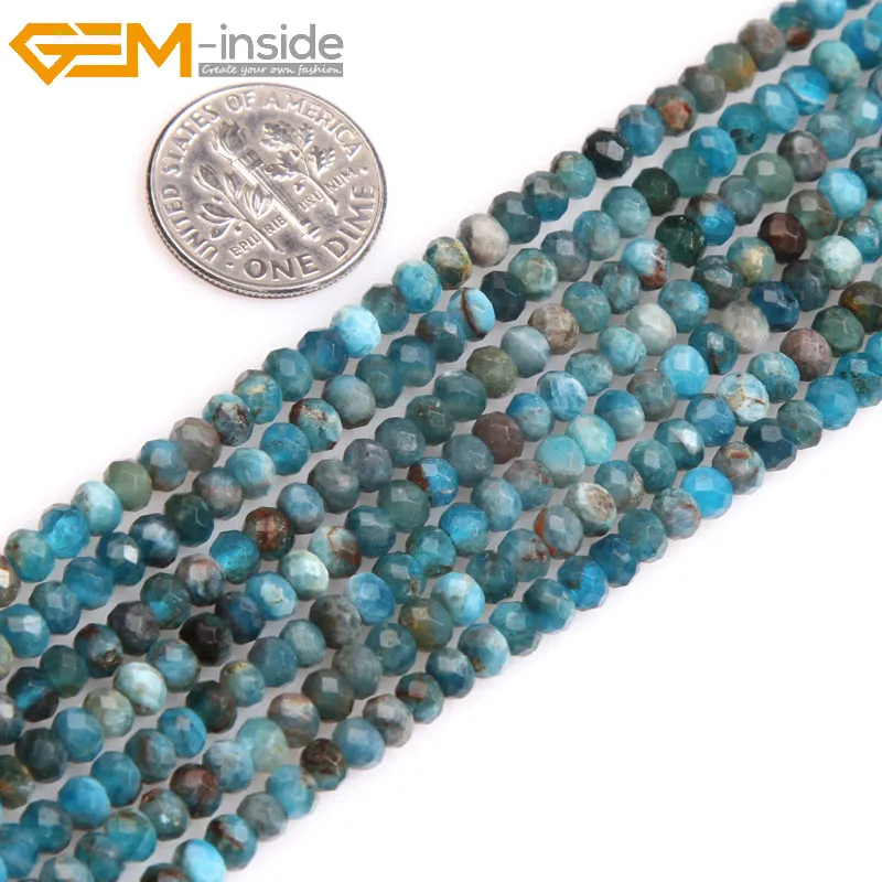 Бусины самодельные из натурального хелиши круглые блестящие бусины синего цвета