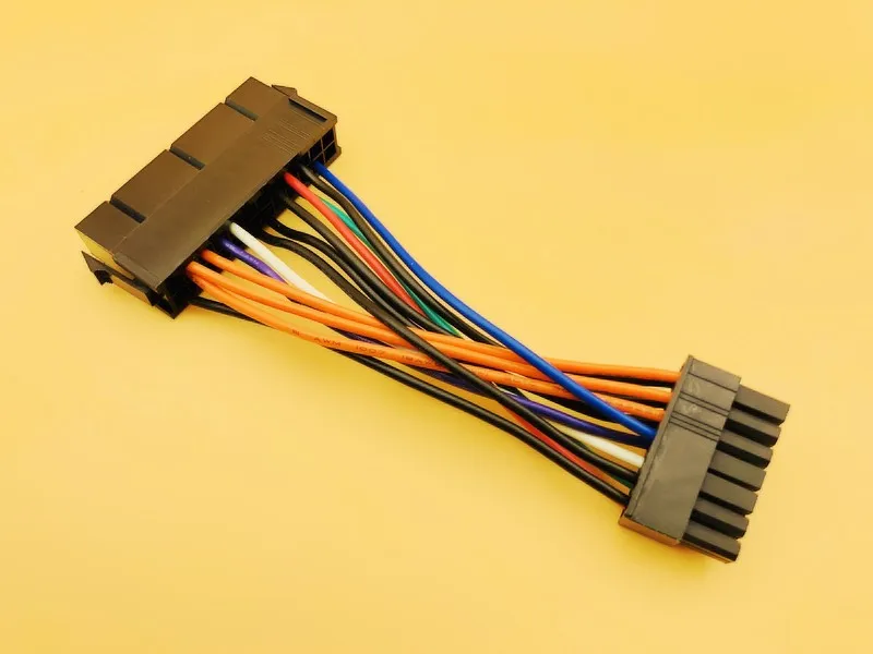 10 шт. см кабель питания 18AWG провод ATX 24 pin к 14 адаптер для Lenovo IBM Dell Q77 B75 A75 Q75