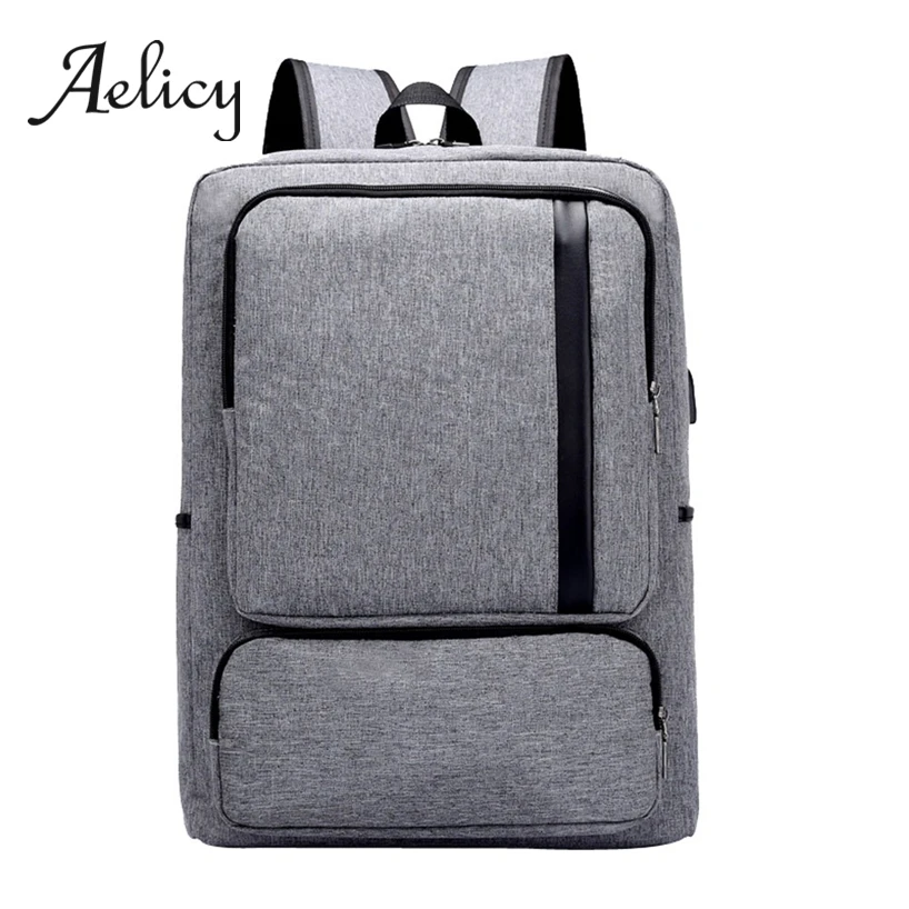 Aelicy новинка 2019 рюкзак для ноутбука с Usb школьная сумка защитой от кражи мужской