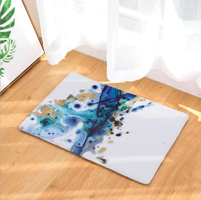 Абстрактная живопись чернил коврик для ванной кухонный ковер декоративные