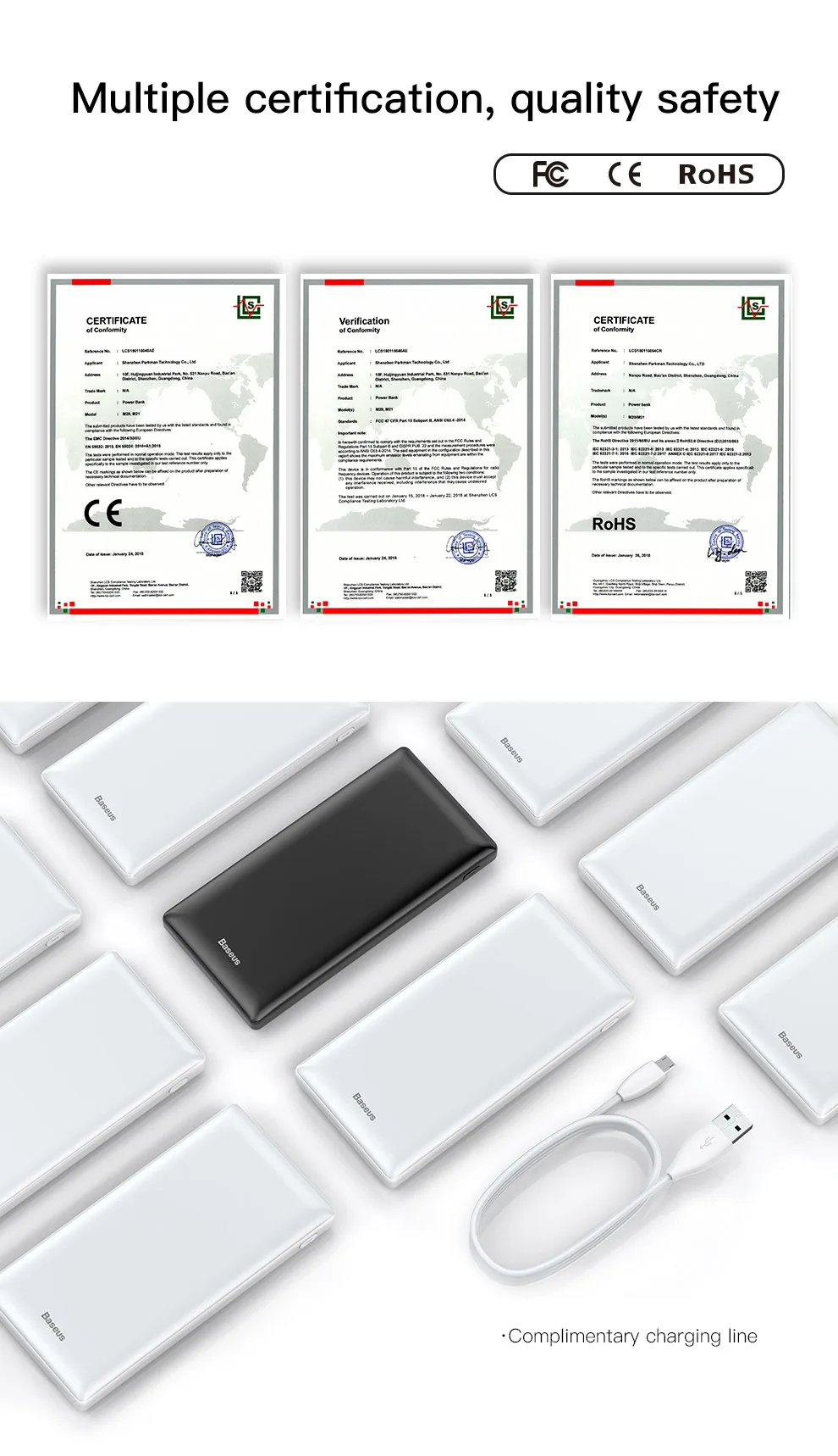 Baseus 20000 мАч Внешний аккумулятор для iPhone 11 Pro Max huawei samsung Внешний аккумулятор usb type C PD Быстрая зарядка внешний аккумулятор