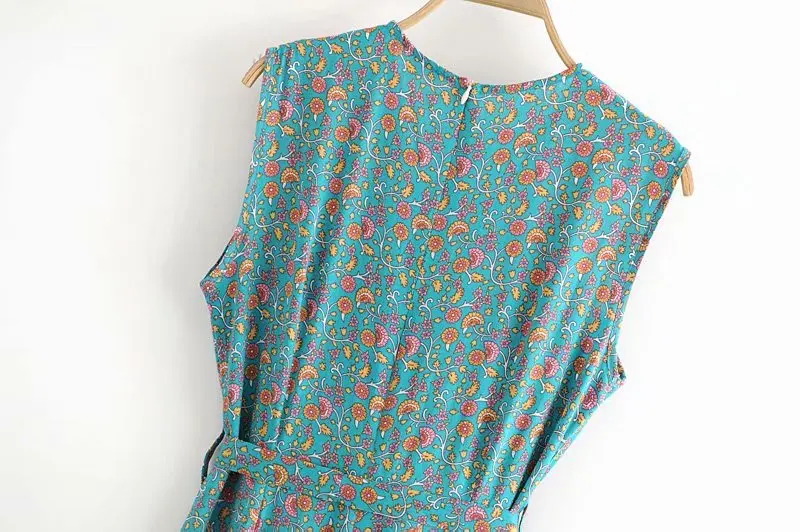 Heydress женские летние без рукавов Boho комбинезоны с цветочным принтом в винтажном стиле женские свободные Комбинезоны повседневные праздничные женские пляжные комбинезоны