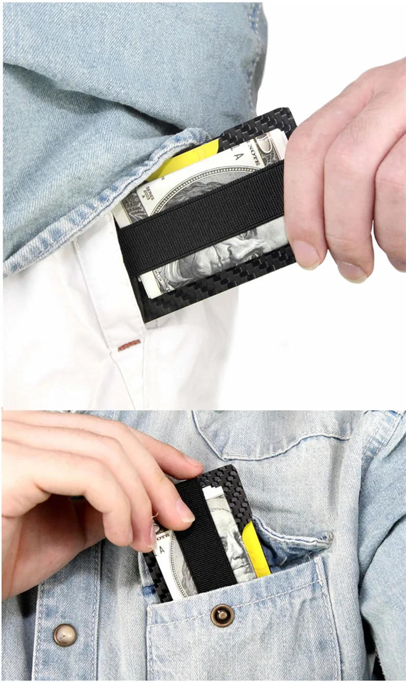 Карбоновый держатель для карт тонкий из углеродного волокна | Багаж и сумки