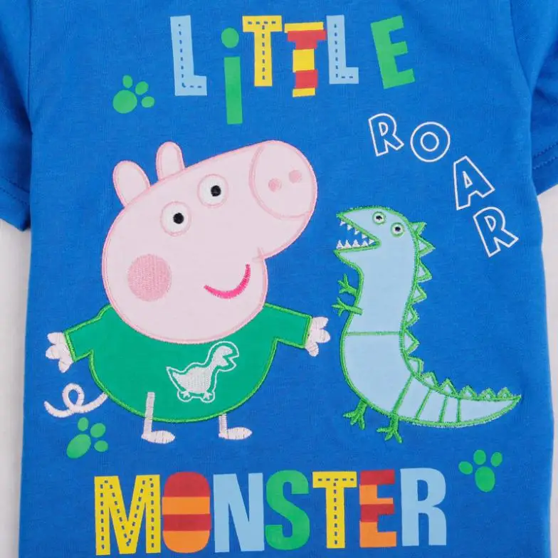 5pieces /lot new 2014 summer peppa pig baby boys t shirt fashion kids apparel brand tunic top short t-shirt | Мать и ребенок
