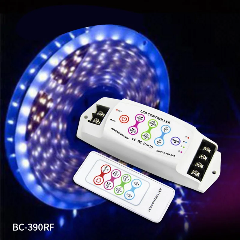 Bc 390Rf 8A/Ch X 3 Многофункциональный Rgb светодиодный контроллер беспроводной пульт