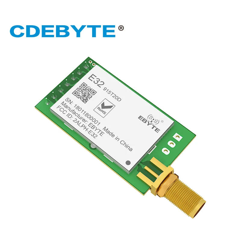 E32 915T20D Lora большой диапазон UART SX1276 915 МГц 100 мВт SMA антенна IoT uhf беспроводной
