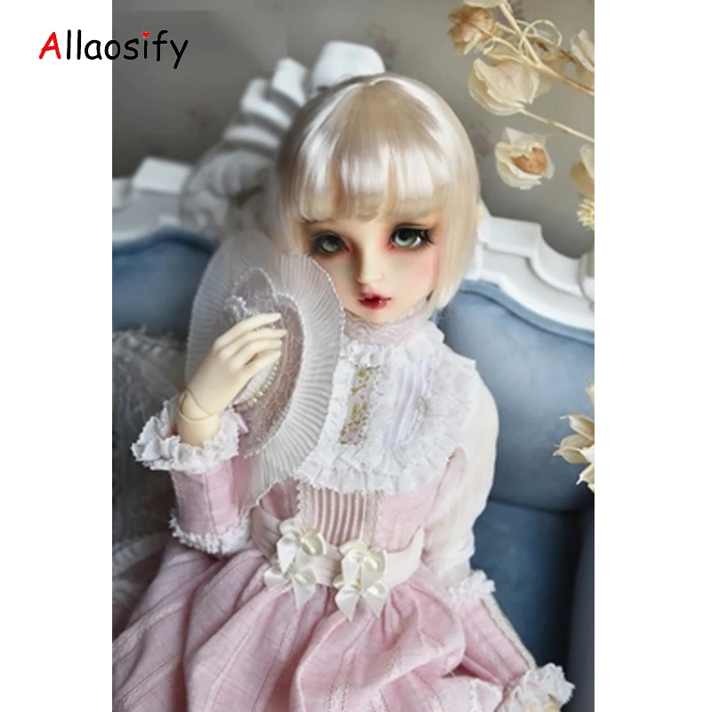 Джинсовое платье Allaosify bjd hair на заднюю панель 1/3 1/4 1/6 1/8 BJD повседневная одежда |