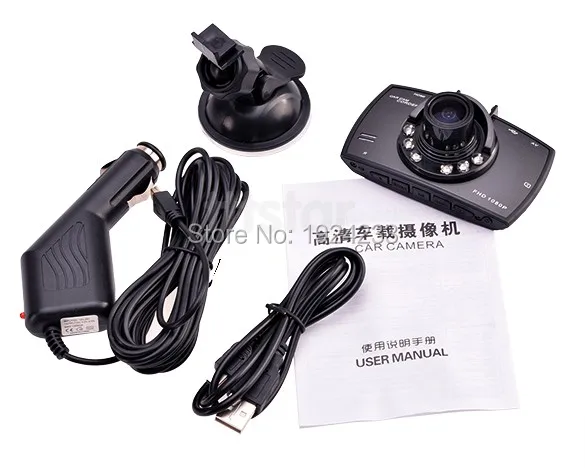 

Free Shipping High quality H300 Car DVR Full HD 1080P 140 Degrees Car Vehicle Camera Recorder With G-Sensor and Night Version