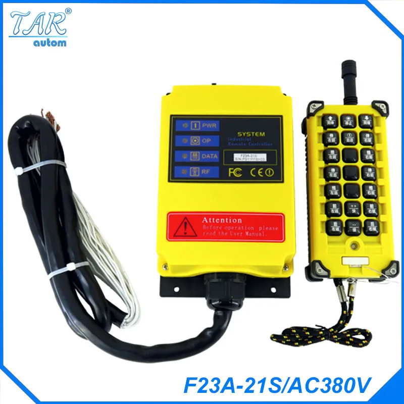 

Grain loader 380V AC 1 Speed 1 Transmitter 21 Channels Hoist Crane Industrial Truck Radio Remote Control System Controller