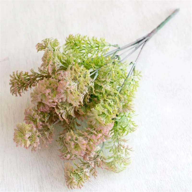 Искусственный зеленый пучок (7 стеблей/шт) Имитация Maidenhair Пластиковые Зеленые