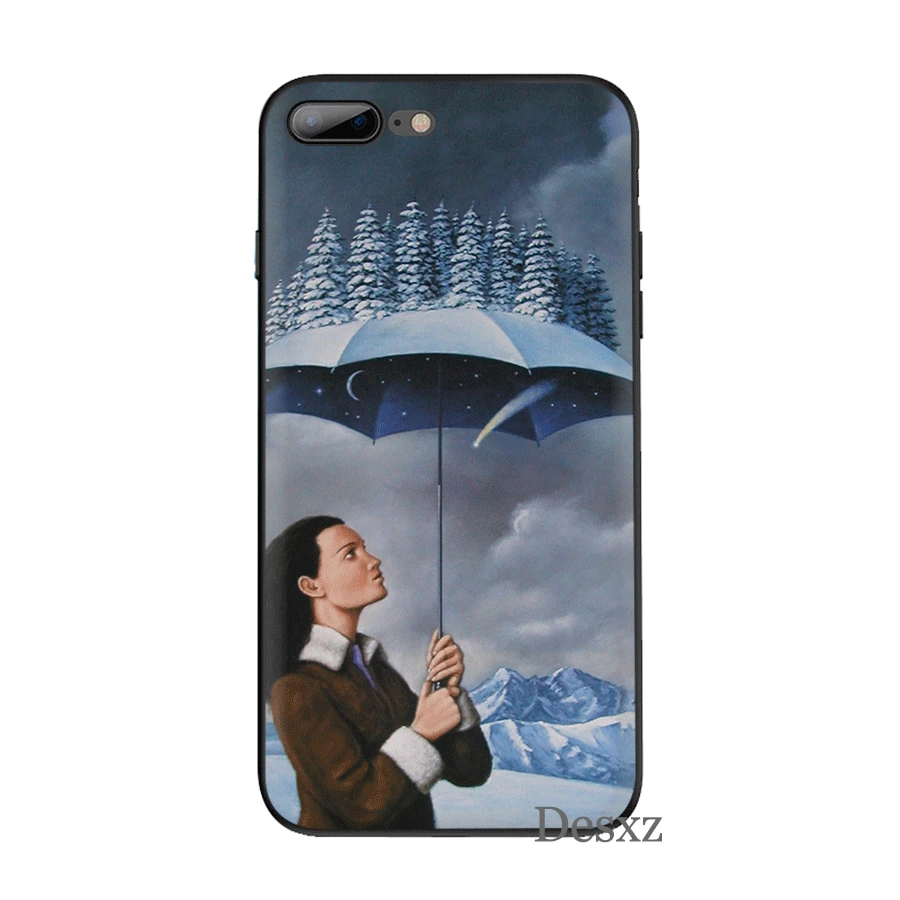 B4 Мобильный чехол для телефона для iPhone 11 Pro XR X XS Max iPhone 6 6S 7 8 Plus 5 5S SE чехол Rene Magritte сумка корпус - Цвет: B4