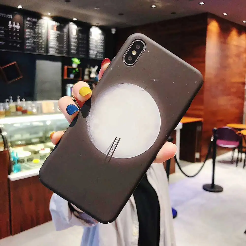 Boucho Мода пространство Лун светящийся чехол для iphone XS MAX XR X 8 7 6 S plus Млечный Путь