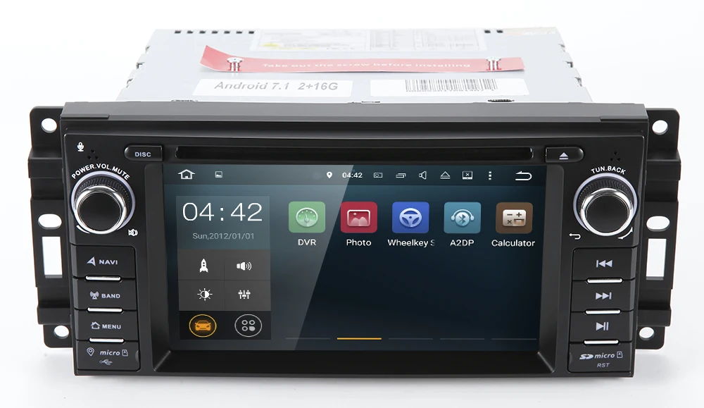Система Android 7 1 2 Гб ОЗУ автомобильный DVD плеер система GPS навигации стерео медиа