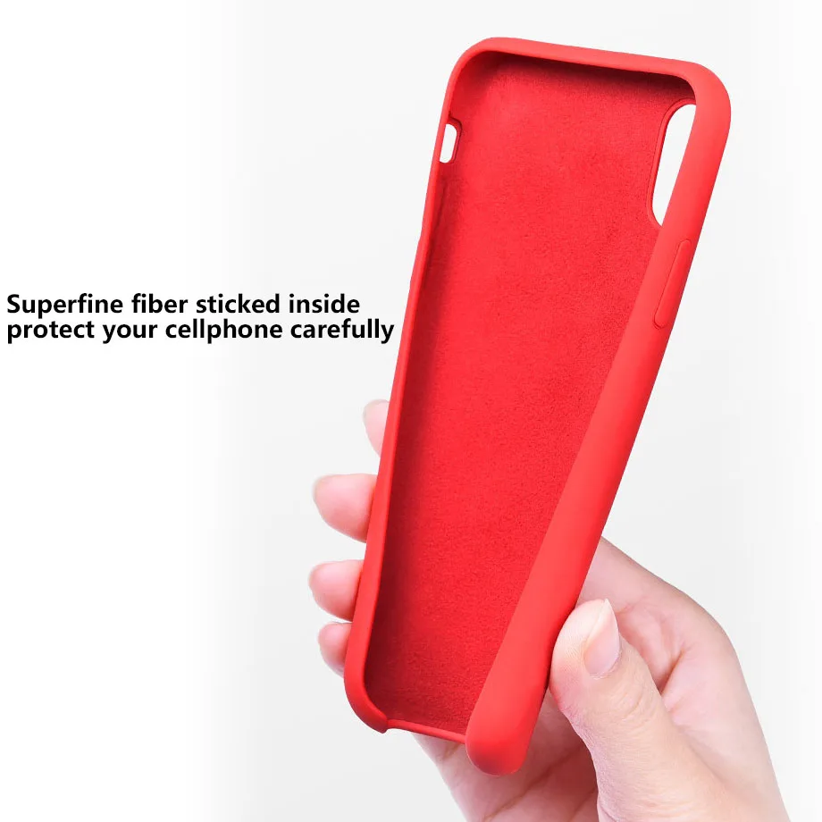 Official Style Silicone Case For iPhone X XS MAX 8 7 Plus Liquid Cases for 6 6S Cover with Retail Box |