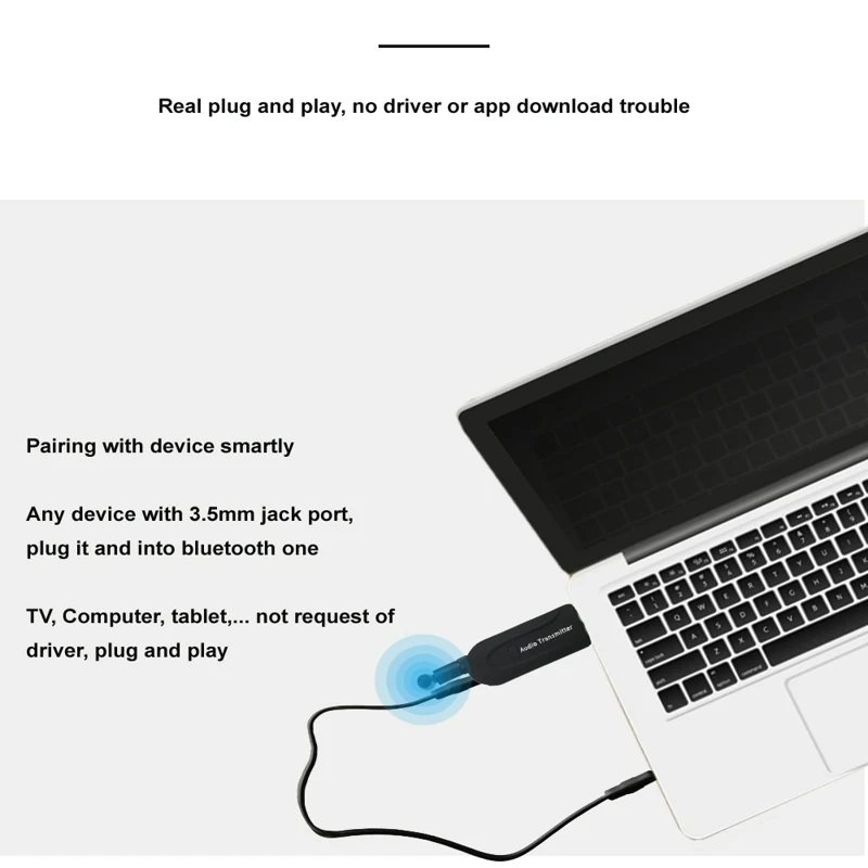 2018 B5 Bluetooth transmitter manufacturers private mode adapter 4.1 audio headset TV Cumputer | Электроника