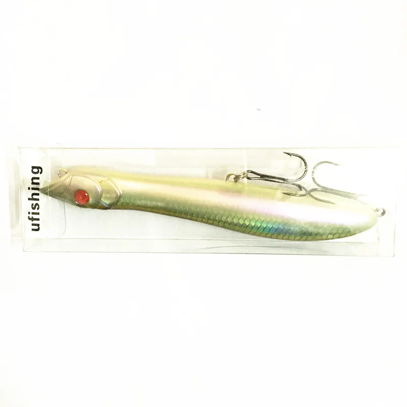 Ufishing Topwater приманка поппер для рыбалки приманка 26 г 13 см 3 D красные глаза рыболовные воблеры новые Isca искусственные тройные Крючки Peche Leurre