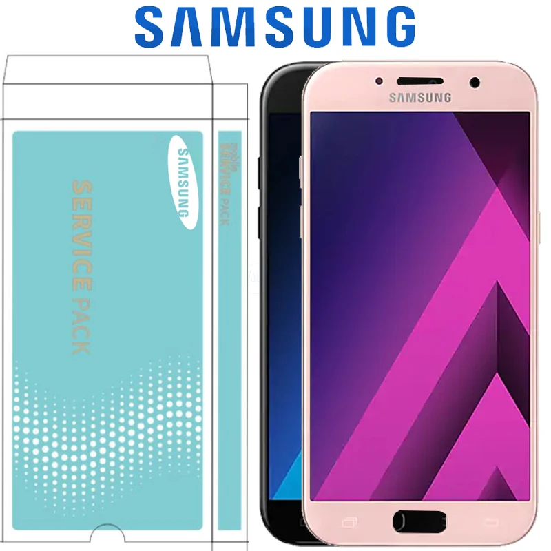 Оригинальный сервисный набор 5 2 &quotSUPER AMOLED LCD для SAMSUNG Galaxy A5 2017 дисплей A520 A520F
