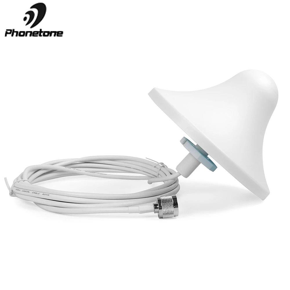 Антенна 5dBi GSM/CDMA/3G 800 2500 МГц внутренняя потолочная антенна с разъемом N Male и кабелем