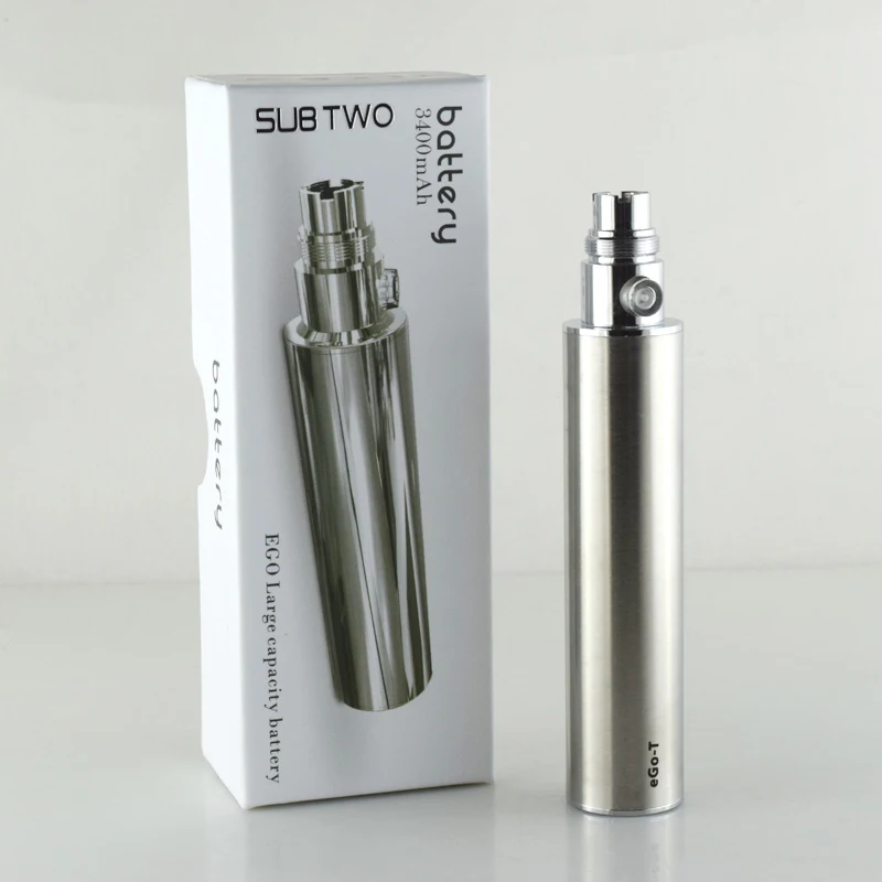 SUB TWO высокое качество 3400mAh батарея электронная сигарета батарея eGo переменное напряжение 3,2 V-4,2 V электронная сигарета батарея ecig
