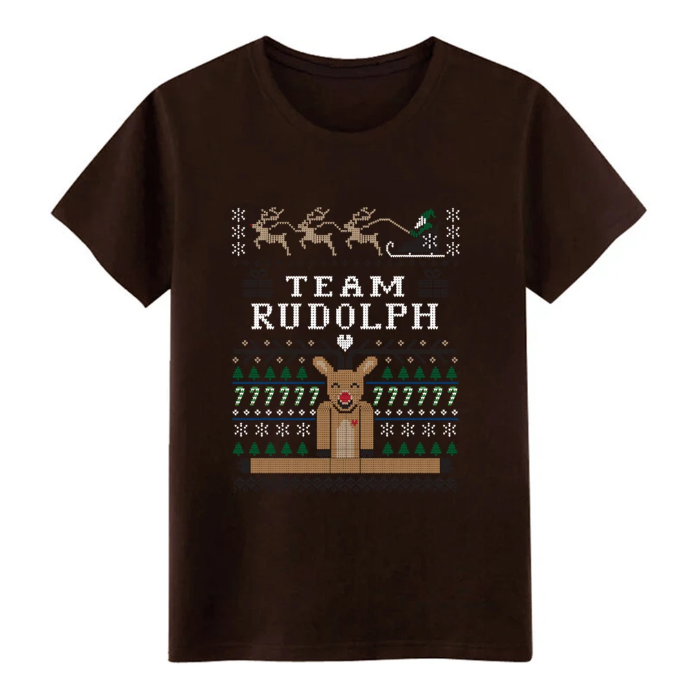 Мужская уродливая Рождественская футболка Rudolph дизайнерский костюм с коротким