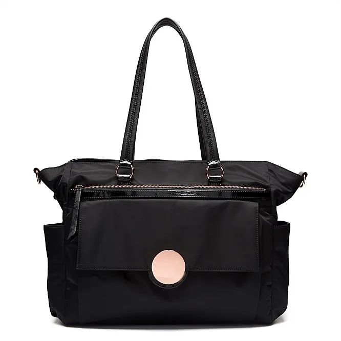 

THE BAGS MI LOVES BLACK ROSEGOLD TIRNLOCK BAG SUPER NATURAL BAG BABY BAG